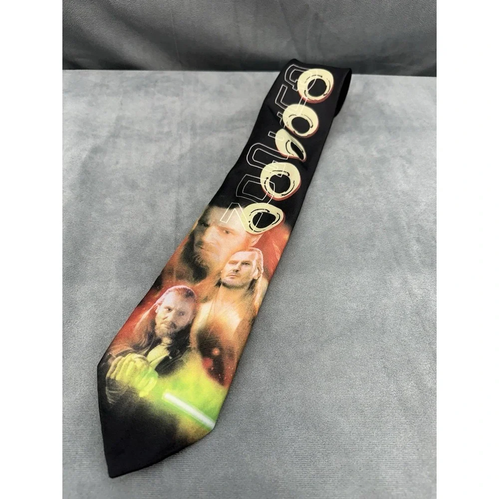 Star Wars Jedi Master Qui Gon Jinn Mens Tie Episode 1 Vintage 90s Ralph Marlin